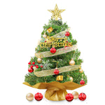 Christmas Tree for Home Decor with Full Set Decorative Items, 24 Inch/60 CM Premium Mini Xmas Trees for Christmas, Office School House Restaurants Store Decoration, DIY Assembly Xmas Tree