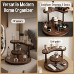 HASTHIP® Wooden Display Organizer Stand, Bamboo Vanity Organizer