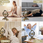 HASTHIP® Aesthetic Incense Burner Yoga Zen, 2 In 1 Stick & Hanging Cone Holder, Vintage Carved, Premium Alloy, Tranquil Home Decor for Meditation, Gift Idea, Antique Hue