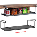 HASTHIP Undershelf Storage Basket for Kitchen with 38–70cm Retractable Slide-in Metal Rack | Space Saving Organizer