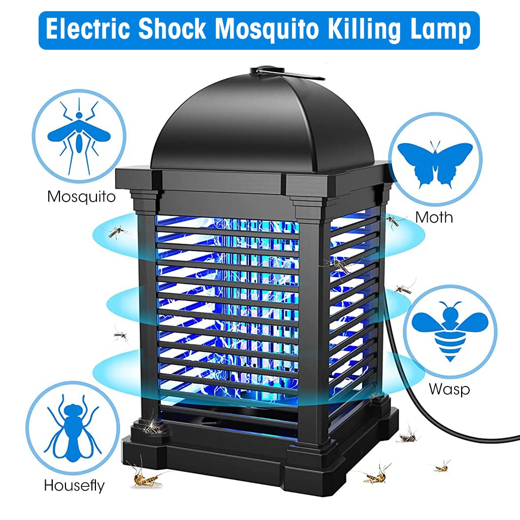 Mosquito Killer Lamp with 120cm Power Cord, 1800V 11W Insect Killer Machine, Hanging Electric Bug Zapper for Home Restaurants, Hotels & Offices, Insect Control for All Common Flies