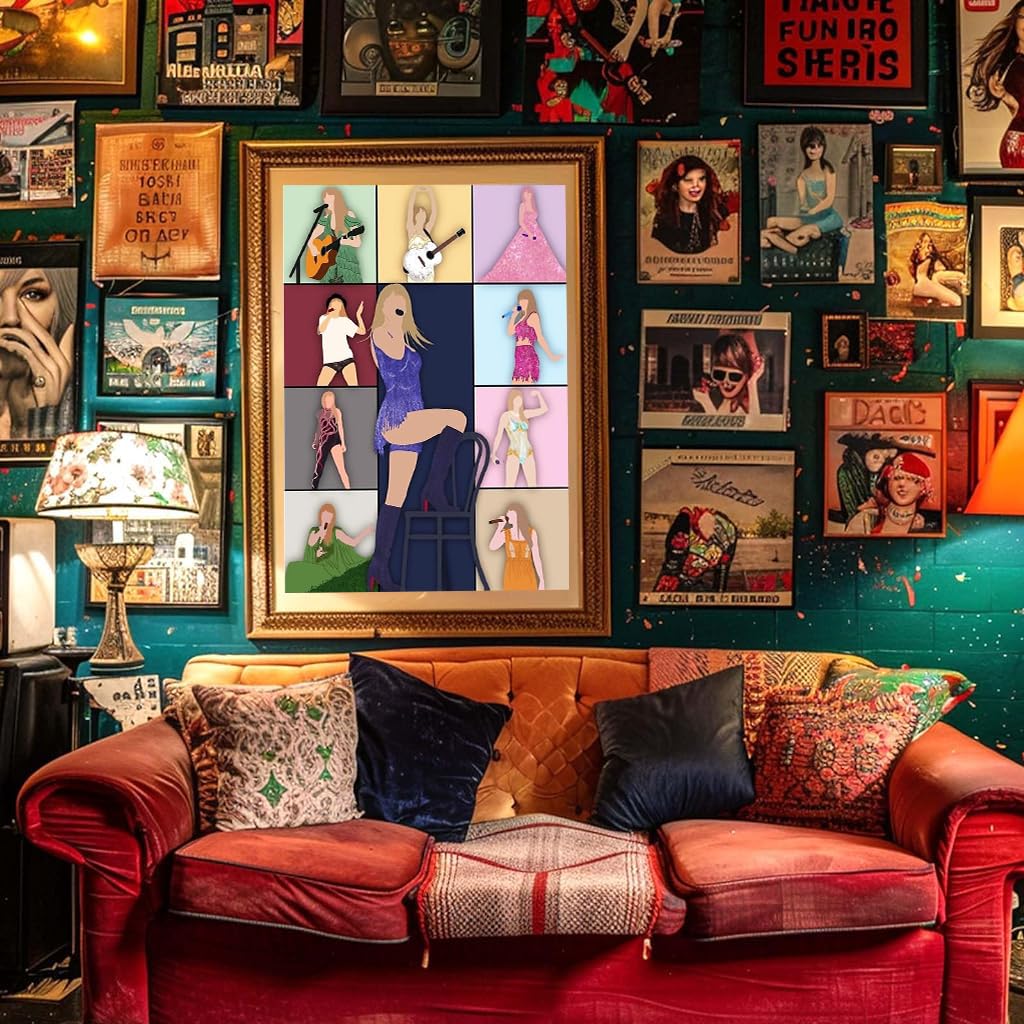 HASTHIP DIY Diamond Painting Kit for Wall Decor with Color Outline Design 11.8x15.7 in | Ideal Gift for Fans