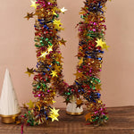 HASTHIP Hanging Confetti Garland for Party and Home Decoration featuring 2pcs 6.6ft Multicolor Shining Design | Ideal for Birthday and Christmas