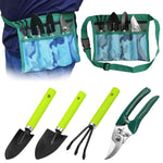 HASTHIP Gardening Tools Kit for Home Use with 4Pcs Set featuring Ergonomic Handles | Stainless Steel Hand Tools and Tool Bag