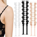 HASTHIP® Correas de Sujetador Ajustables de Encaje Floral,3 Pares Correas Elásticas Repuesto para Sujetador,Cómodas Suaves y Elegantes Accesorios Moda para Vestido Blusa o