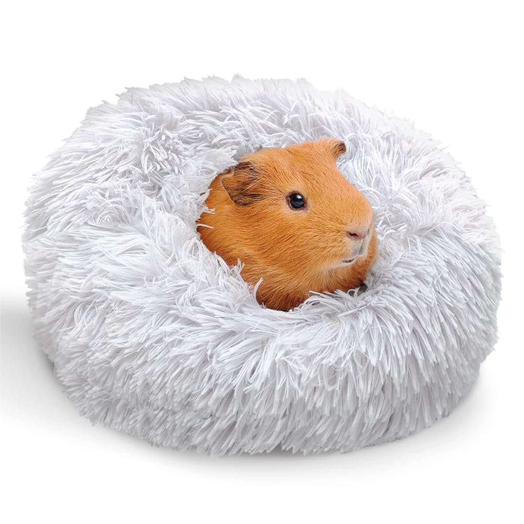 HASTHIP® Paw Inspired Furr-O Burrowing Pet Bed, Cozy Washable Small Animal Hideout Cave, Plush Hamster, Guinea Pig, Rabbit, Ferret, Chinchilla, Hedgehog House, Cage Accessories, Warm Sleeping Nest