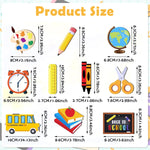 HASTHIP Back to School Supplies for Classroom Decor with 30 Pcs Wooden Charms and 10 m Jute Rope