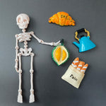 HASTHIP Refrigerator Magnets for Kitchen Decor featuring 5Pcs Resin Cartoon Figures | Strong Hold