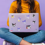 HASTHIP Kuromi Sticker Gift Set 100 Pcs for DIY Decor with Vinyl Material | Cute Kawaii Stickers for Kids and Teens