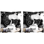 HASTHIP Tree of Life Tapestry for Bedroom with Black and White Galaxy Design 50×60 in 2PCS