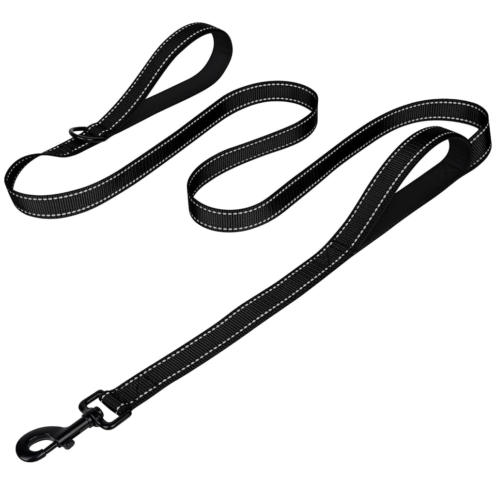 HASTHIP® LBOYLOVE Heavy Duty Slip Lead Dog Leash for Large Dogs That Pull, No Pull Reflective Training Rope Lead with Comfortable Padded Handle, Durable Nylon Control Leash for Walking, Running,