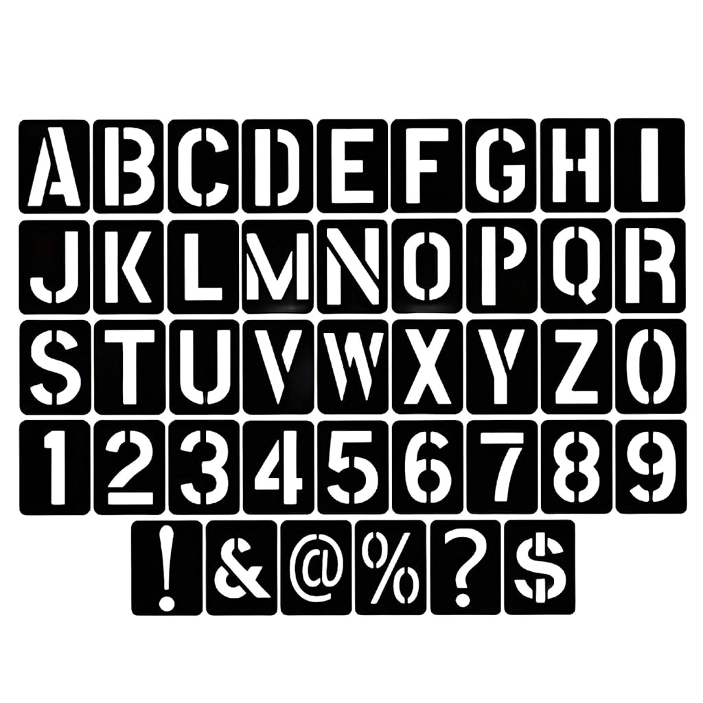 HASTHIP® 42pcs Letter Stencils