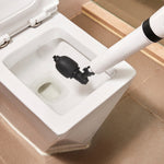 HASTHIP® Toilet Plunger Safe Pressurized Air Drain Plunger Tool with Air Pump Trigger Design Manual Pneumatic Clog Cleaner Tool with Interchangeable Attachment Heads, for Kitchen Sink, Toilet