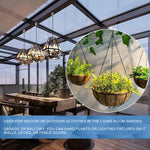 HASTHIP® 2Pcs Ceiling Hooks Screw Fixing Zinc Alloy Metal Ceiling Hooks Multi Purpose Decorative Ceiling Hooks for Hanging Planter, Flower Basket, Lantern, with Screws Pack