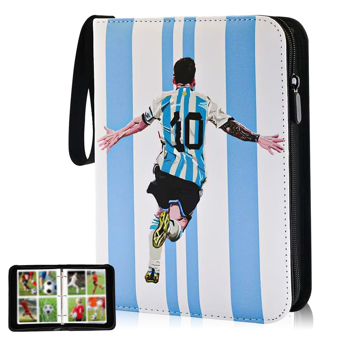 HASTHIP® Pockets Soccer Card Binder for Soccer Trading Cards Collectors