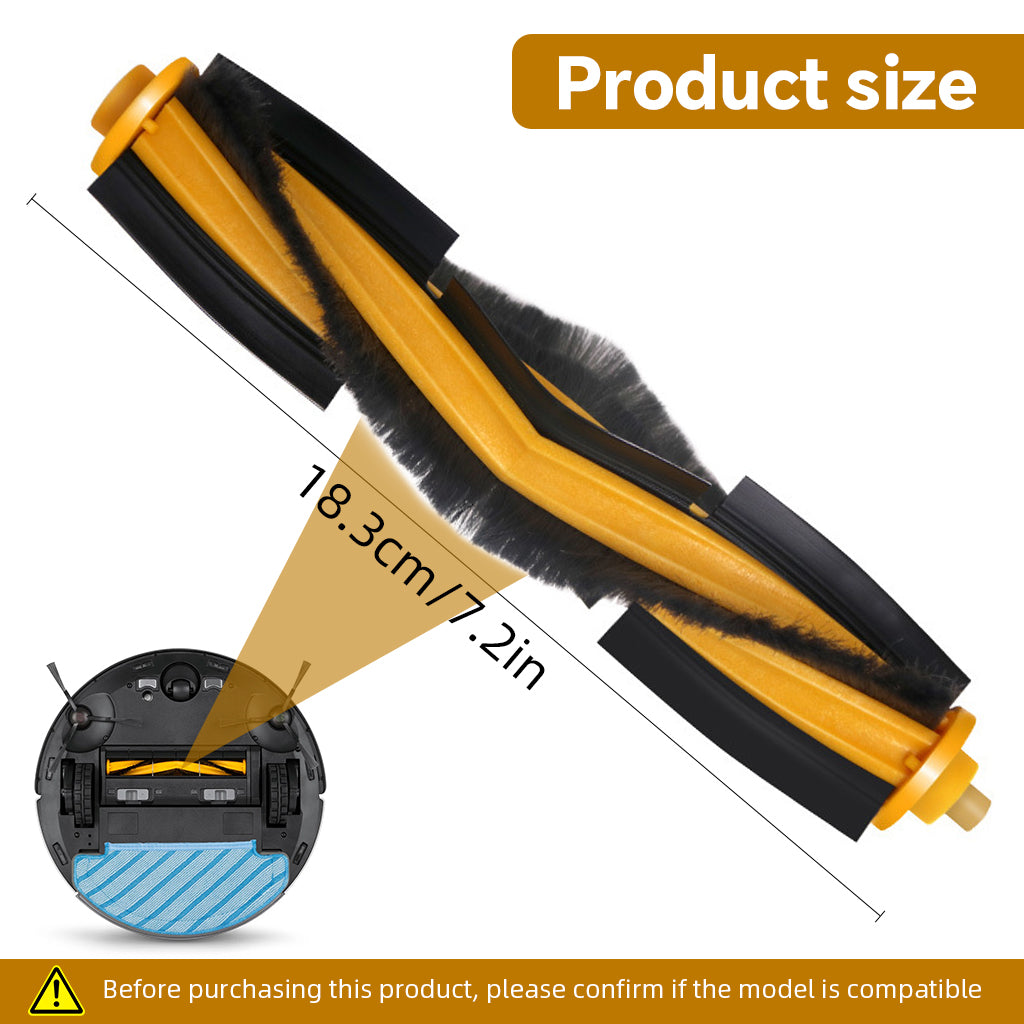 HASTHIP® Replenishment Kit, Replacement Main Brush Cylindrical Main Brush for Ecovacs DEEBOT Ozmo N10/N10 Plus Spare Main Brush Replacement Parts, Replacement Accessories -Cleaning Tools