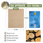 HASTHIP® Disposable Tea Filter Bags for Loose Tea Unbleached Wood Pulp Filter Bags Drawstring Leaking Proof Design Travel Portable Tea Filter Bags for Water Bottle, Pot, Cups, Mug, Pack of 100
