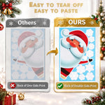 HASTHIP Christmas Window Clings, 4 Sheets with 46 Double-Sided Festive Decals for Smooth Glass