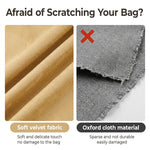 HASTHIP Velvet Dust Bags for Handbags, 2-Piece Set with Clear Window, Each 40 × 39CM