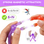 HASTHIP® 10Pcs Fun Refrigerator Magnets Mixed Color Match Stick Men Fun Refrigerator Magnets for Home Decor Connectable Colorful Little Matchstick People Decorative Desk Decor Kids Toys