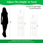 HASTHIP® 120cm Climbing Trellis Garden Decorative Plant Flower Trellis Obelisk Trellis Garden DIY Adjustable Climbing Flower Plants Pot for Clematis, Climbing Roses, Tomatoes, Ivy