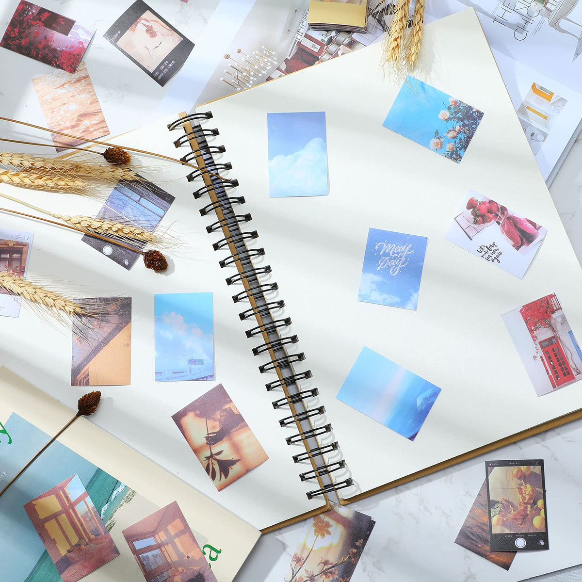 HASTHIP Sticker Book for Journal featuring 800 Sheets Vintage Scrapbook Stickers | DIY Album and Art Crafts