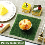 HASTHIP Artificial Grass Carpet for Christmas Decor with TPE Build 6 Pcs 15 cm | Indoor Floor Mat