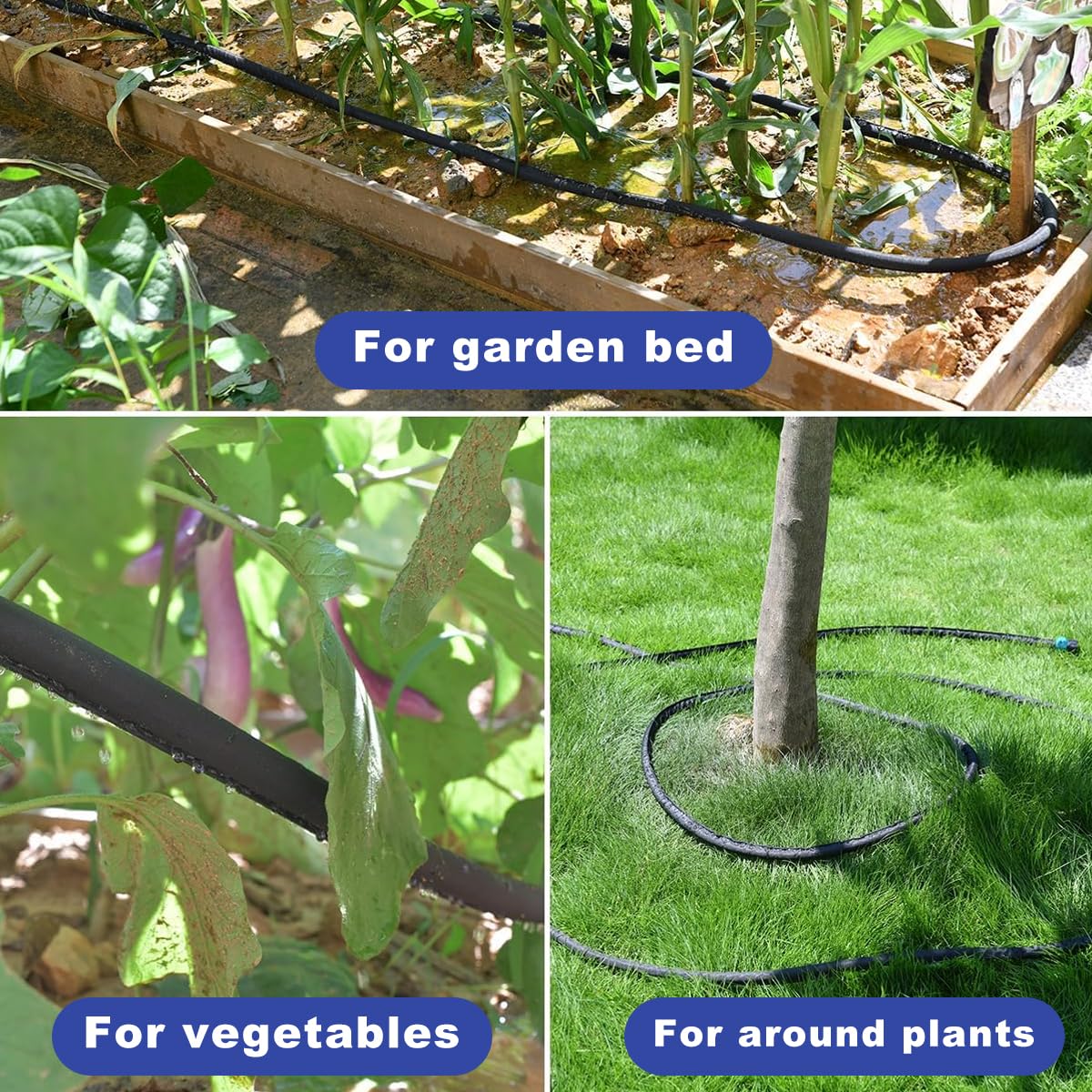 HASTHIP Garden Soaker Hose for Lawn and Flower Beds with PVC Build 15 m | Consistent Flow