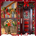 HASTHIP Christmas Tree Decorations 24 Pcs Icicle Ornament Set with Resin Spiral Design for Home and Party Decor