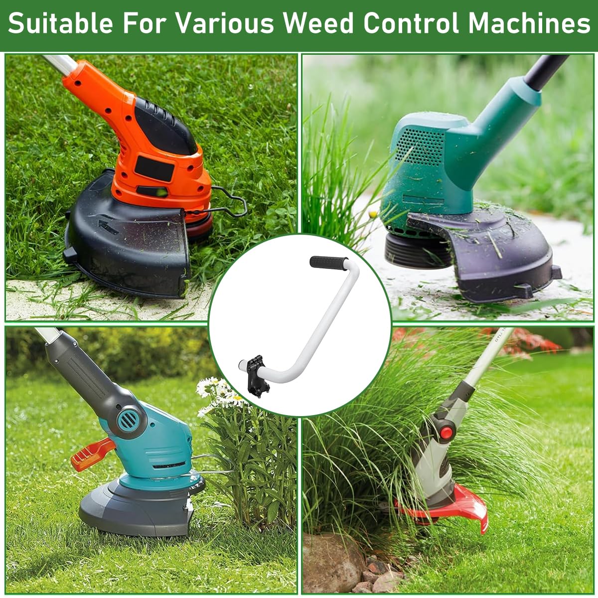 HASTHIP String Trimmer Handle for Lawn and Garden Use with Ergonomic Grip and 45CM Extension