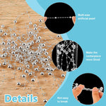 HASTHIP Pearl String for Floating Candle Centerpieces with 3mm and 8mm Beads | White Wedding Décor