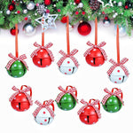 HASTHIP® 24 Pieces of Christmas Bells with Ribbon and Metal Hollow-Out Craftsmanship
