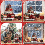 HASTHIP Christmas Decorations Set for Tiered Trays with 17 Wooden Pieces | DIY Holiday Decor