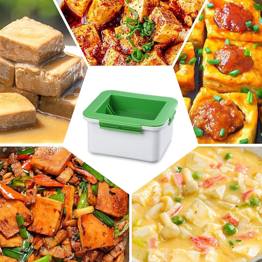 HASTHIP® Tofu Press Drainer Water Remover Food Grade Making Tools Homemade Quick Excessive Removal Easy for Within 4.5x3.78x1.77 inch Dish Washer Safe 3PCS