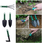 10Pcs Gardening Tools for Home Gardening Kit Set Plant Care Including Anti-Rust Trowel Fork with Portable Storage Case - Diwali Gifts for Gardeners