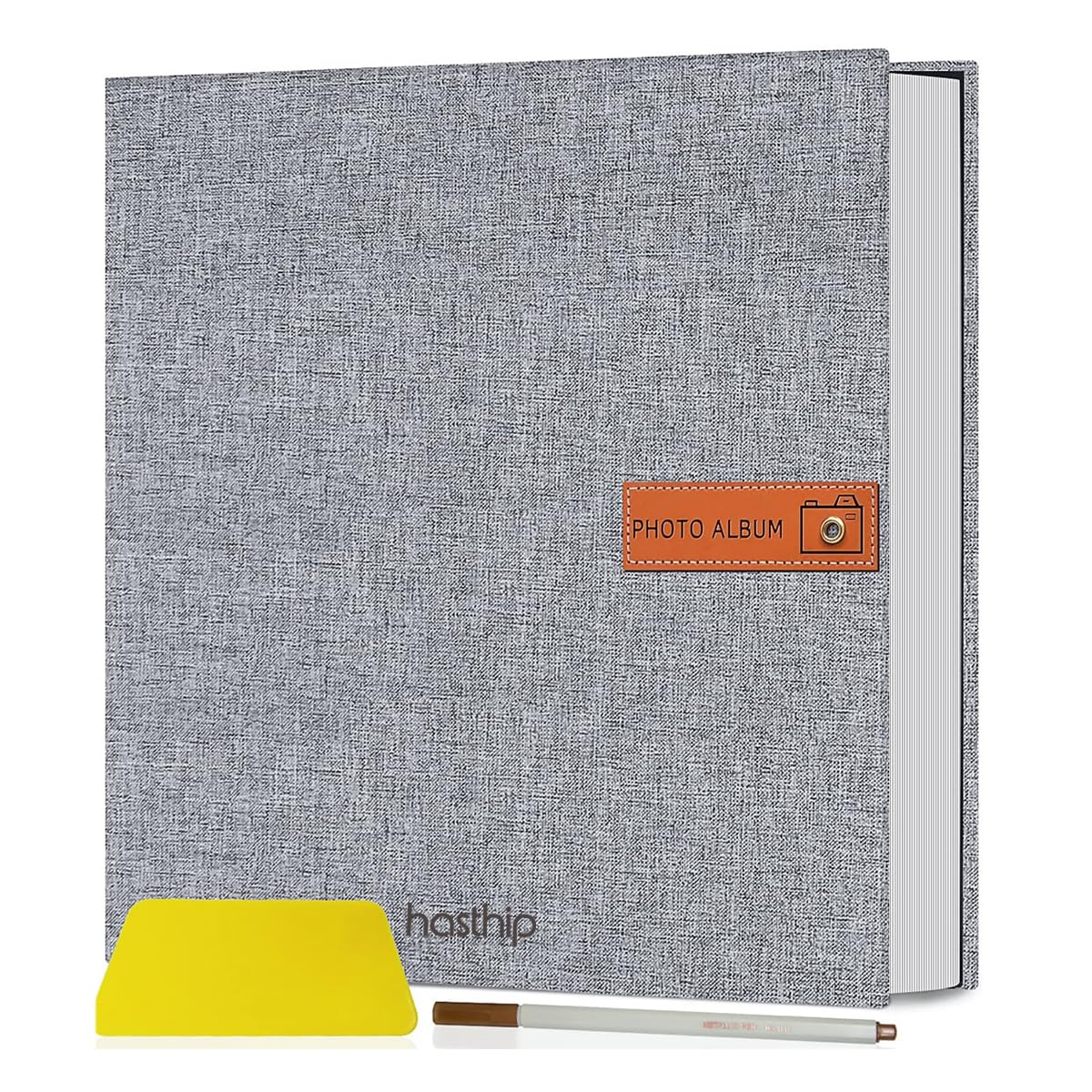 HASTHIP Photo Album for 4x6 5x7 8x10 Pictures with 20 Sheets Linen Cover | Self Adhesive Scrapbook