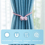 HASTHIP® Magnetic Curtain Tiebacks European Style Convenient Drape Tie Backs Decorative Drape Tie Backs Holder for Window Draperies (Gold)