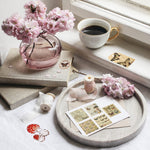 HASTHIP Scrapbooking Stickers for DIY Journaling and Diary Decoration featuring 120 Pieces Washi Paper Retro Designs