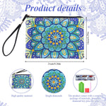 HASTHIP DIY Makeup Bag for Diamond Painting with Color Gem Packs and Tools 8.26x6.29 in
