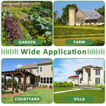 HASTHIP Outdoor Garden Fence Border for Pathways and Lawns with Pointy Stake PVC Panels 50x30cm 8 Pcs