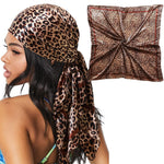 HASTHIP® Pañuelo de Seda Satén para Mujer 70x70cm Estilo Retro Étnico Color Sólido Bufanda Cuello Cabello Bandana Elegante para Uso Diario y Protección Nocturna Regalo
