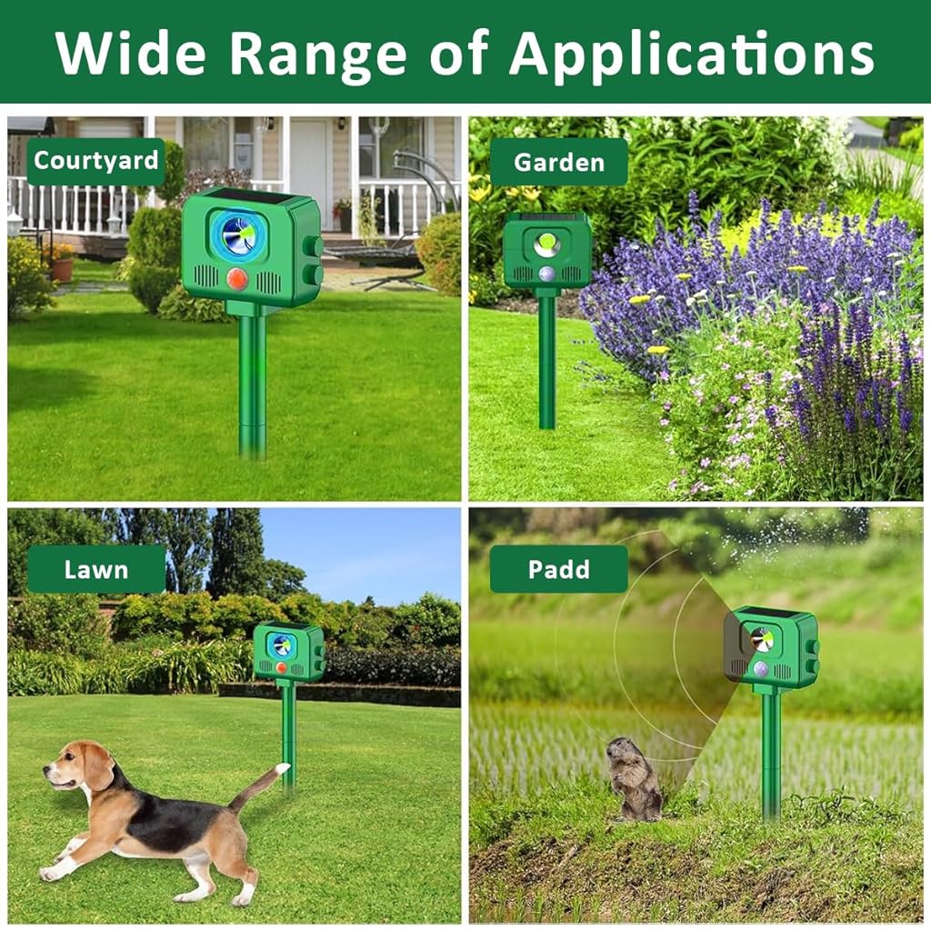 HASTHIP® Outdoor Ultrasonic Animal Repeller