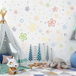 HASTHIP® 1177PCS Flowers and Bubbles Wall Decals