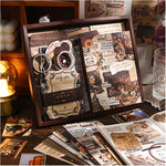 HASTHIP Journaling Kit for DIY Scrapbooking with 136 Vintage Stickers and A6 Notebook | Gift for Creative Artists