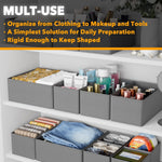 HASTHIP Kleiderschrank Organizer for Clothes with 12 Pack Collapsible Design | Fabric Storage Boxes