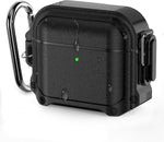 HASTHIP® for AirPods 4 Generation Case with Lock, Fully Waterproof AirPods 4 Case Cover with Keychain, Rugged Tough Protection, Hard Shell and Carabiner Clip for Easy Travel