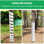 2Pcs Saplings Protector Plastic Tree Guards Tree Branch Protector 15.7 Inches Protector for Saplings Spiral Tube Wraps Saplings Guard Plastic Saplings Tree Guards