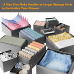 HASTHIP Kleiderschrank Organizer for Clothes with 12 Pack Collapsible Design | Fabric Storage Boxes