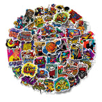 HASTHIP Laptop Stickers for Scrapbook and Journal with 50 Waterproof PVC Sheets | Reusable Adhesive Decor