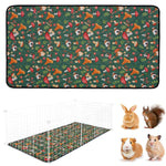HASTHIP® Forro de Jaula para Cobayas Lavable y Reutilizable,Alfombrilla Impermeable y Súper Absorbente para Jaulas de Mascotas Pequeñas,Antideslizante Secado Rápido 1 Unidad Verde Oscuro
